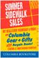 Summer Sidewalk Sale poster